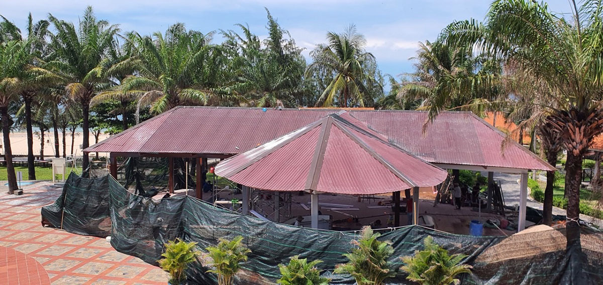 Lợp mái rơm nhân tạo - Cải tạo tại Mekong Đồng Nai